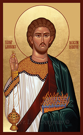 Saint Lawrence of Rome 258 AD